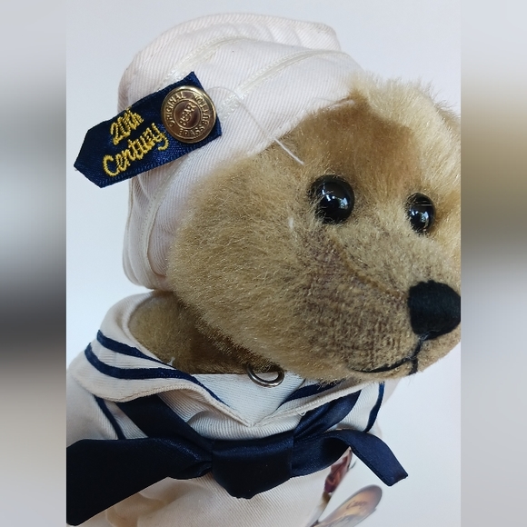 Vintage Brass Collection Button Bear 20th Century 1940's Plush Bear 14" Casey - Picture 3 of 6